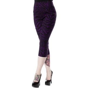 Purple Leopard Capris